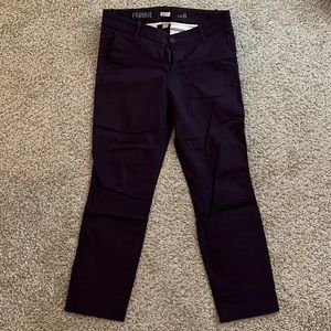 Burgundy jcrew Frankie pant size 6